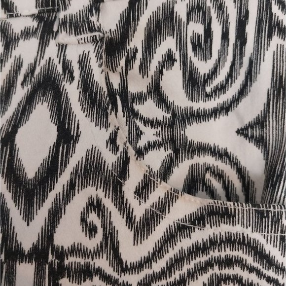 Macbeth Collection by Margaret Joseph Black White Print Pants Women's Sz XS - Picture 8 of 13